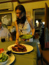 Being helpful, Jesse brings out a plate of ribs ..... NO JESSE NO, STOP
