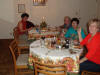 The ladies vote to eat by themselves.