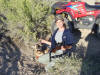 This is Holly Best with her antelope.  Be careful around that gunslinger.