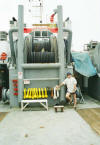 Some of the machinery on Capt. Curt's ship.  At Sattahip Thai Navy base.