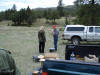 Jim and Bill, two long time friends ... discussion whether or not they'll ever be able to teach me how to shoot