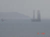 This was being brought in by tug boat.  Wondering if it's part of a new bridge being built.