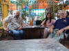 Dan, Diddi and I in the “Khob  chai deu”  bar / cafe.  Seems to be the hotspot of the "ville".