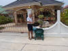 You see these waste receptacles all over this area.  Made from a truck tire turned inside out.  Really cute.