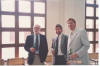 I believe this was taken at the opening of the new Library.  Myself and two good friends, Ron Sangster and Tom Phillips.