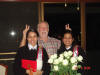 Ray with one of her classmates.  This was probably the highlight of my evening.  