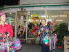 Good heavens, did Sarah bring in a troop of clowns?  Oh no, they're the frog ladies!!