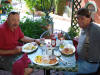 Having a fine b'fast at the historic Copper Queen Hotel, in Bisbee