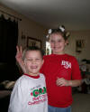 Devon and Brennah Brutty getting ready for christmas at grandma Julies                                          
