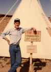 Boadwalk Bobbie Brenner ready to make you a deal on a used TeePee.  Will throw in a like new indian blanket.